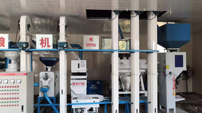 山東濟南長清雙泉鎮(zhèn)NZJ 10噸小米成套加工設(shè)備安裝調(diào)試完畢