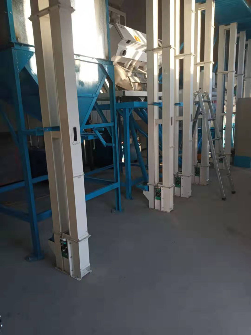 河北張家口市萬全縣20噸小米成套加工設備安裝調試完畢